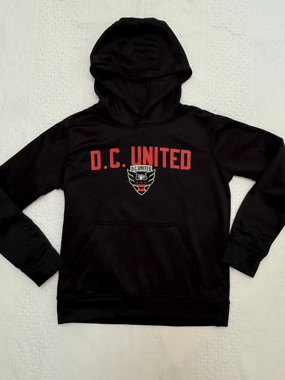 DC United MLS Soccer Hoodie Sweatshirt Kids Youth Medium M 10 12 Black